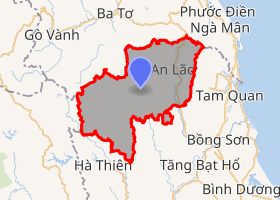 bản đồ huyện An Lão Bình Định