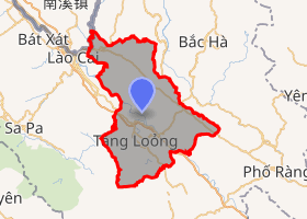 bản đồ huyện Bảo Thắng Lào Cai