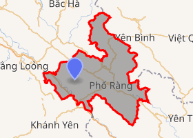 bản đồ huyện Bảo Yên Lào Cai