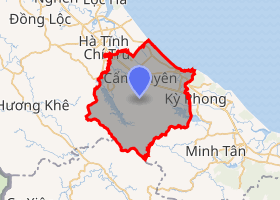 Bản đồ quy hoạch Huyện Cẩm Xuyên mới nhất