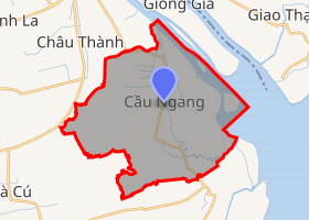 bản đồ huyện Cầu Ngang Trà Vinh