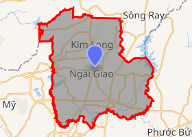 bản đồ huyện Châu Đức Bà Rịa - Vũng Tàu