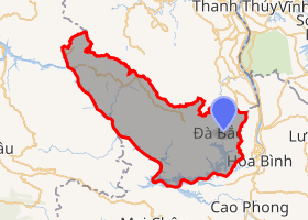 bản đồ huyện Đà Bắc Hoà Bình