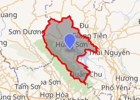 bản đồ huyện Đại Từ Thái Nguyên