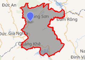 bản đồ huyện Đăk Glong Đắk Nông