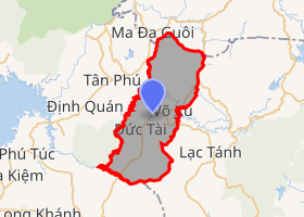 bản đồ huyện Đức Linh Bình Thuận