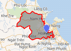 bản đồ huyện Hoà Vang Đà Nẵng