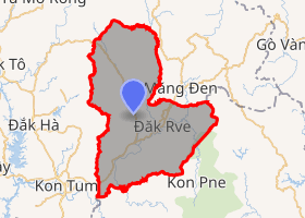bản đồ huyện Kon Rẫy Kon Tum