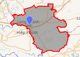 bản đồ huyện Long Thành Đồng Nai