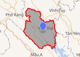 bản đồ huyện Lục Yên Yên Bái