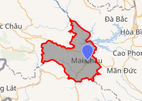 bản đồ huyện Mai Châu Hoà Bình