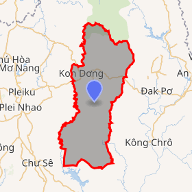 bản đồ huyện Mang Yang Gia Lai