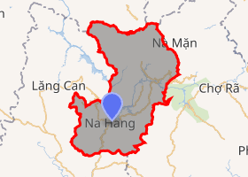 bản đồ huyện Nà Hang Tuyên Quang