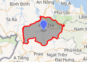 bản đồ huyện Nam Đông Thừa Thiên Huế