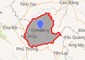 bản đồ huyện Ngân Sơn Bắc Kạn