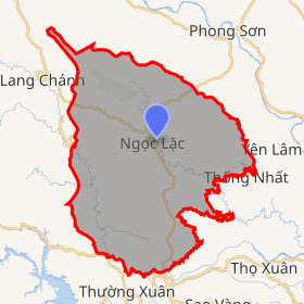 bản đồ huyện Ngọc Lặc Thanh Hóa