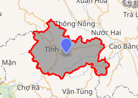 bản đồ huyện Nguyên Bình Cao Bằng