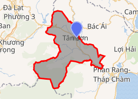 bản đồ huyện Ninh Sơn Ninh Thuận