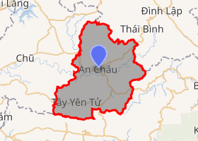 bản đồ huyện Sơn Động Bắc Giang