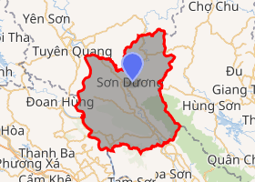 bản đồ huyện Sơn Dương Tuyên Quang