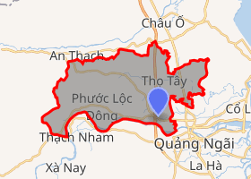 bản đồ huyện Sơn Tịnh Quảng Ngãi
