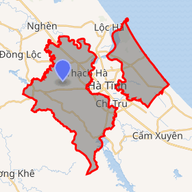 bản đồ huyện Thạch Hà Hà Tĩnh