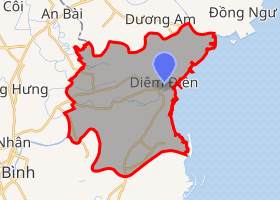 bản đồ huyện Thái Thụy Thái Bình