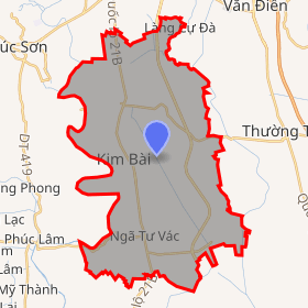 bản đồ huyện Thanh Oai Hà Nội