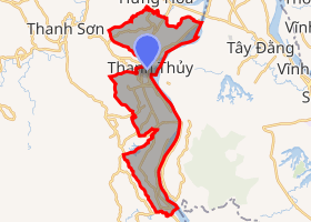bản đồ huyện Thanh Thủy Phú Thọ