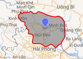 bản đồ huyện Thuỷ Nguyên Hải Phòng