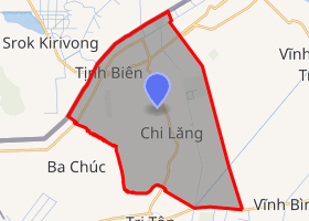 bản đồ huyện Tịnh Biên An Giang