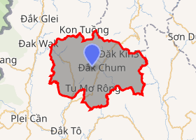 bản đồ huyện Tu Mơ Rông Kon Tum