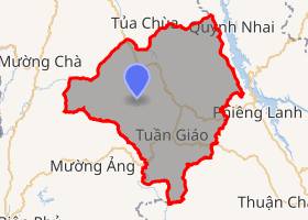bản đồ huyện Tuần Giáo Điện Biên