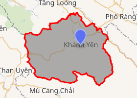 bản đồ huyện Văn Bàn Lào Cai