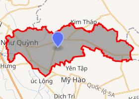 bản đồ huyện Văn Lâm Hưng Yên
