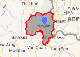 bản đồ huyện Văn Lãng Lạng Sơn