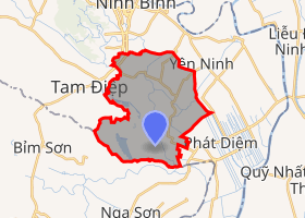 bản đồ huyện Yên Mô Ninh Bình