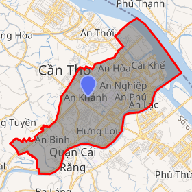 bản đồ quận Ninh Kiều Cần Thơ