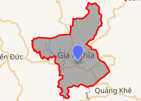 bản đồ thành phố Gia Nghĩa Đắk Nông