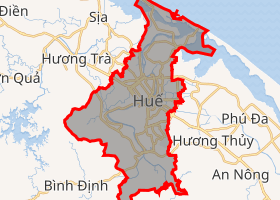bản đồ thành phố Huế Thừa Thiên Huế