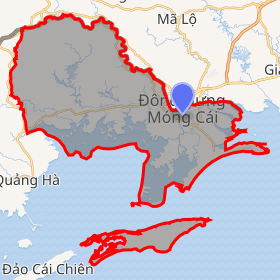bản đồ thành phố Móng Cái Quảng Ninh