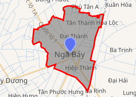 bản đồ thành phố Ngã Bảy Hậu Giang