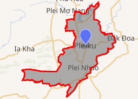 bản đồ thành phố Pleiku Gia Lai