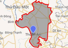 Bản đồ quy hoạch Thành phố Thuận An mới nhất