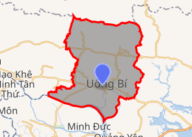 bản đồ thành phố Uông Bí Quảng Ninh