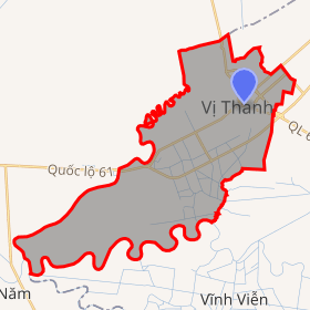bản đồ thành phố Vị Thanh Hậu Giang