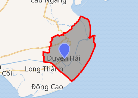 bản đồ thị xã Duyên Hải Trà Vinh
