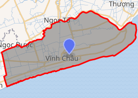 bản đồ thị xã Vĩnh Châu Sóc Trăng